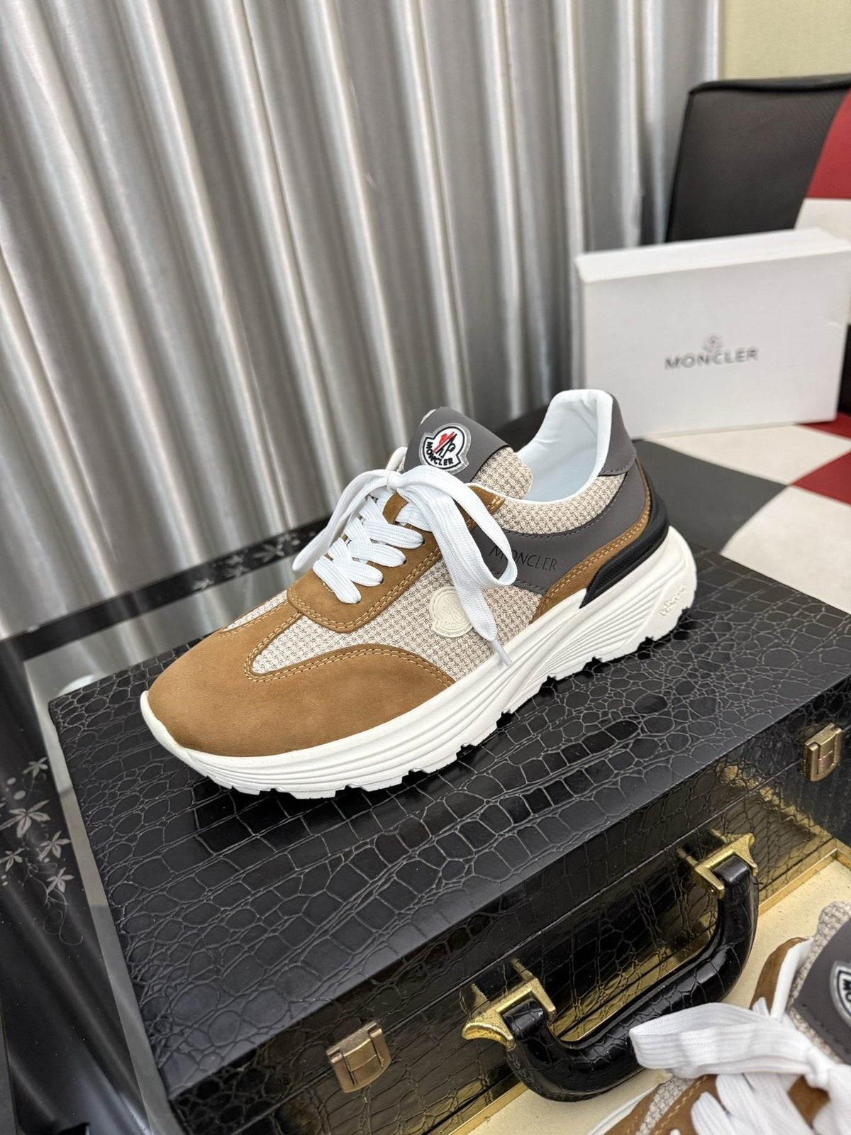 Moncler Mesh Panel Sneakers — front