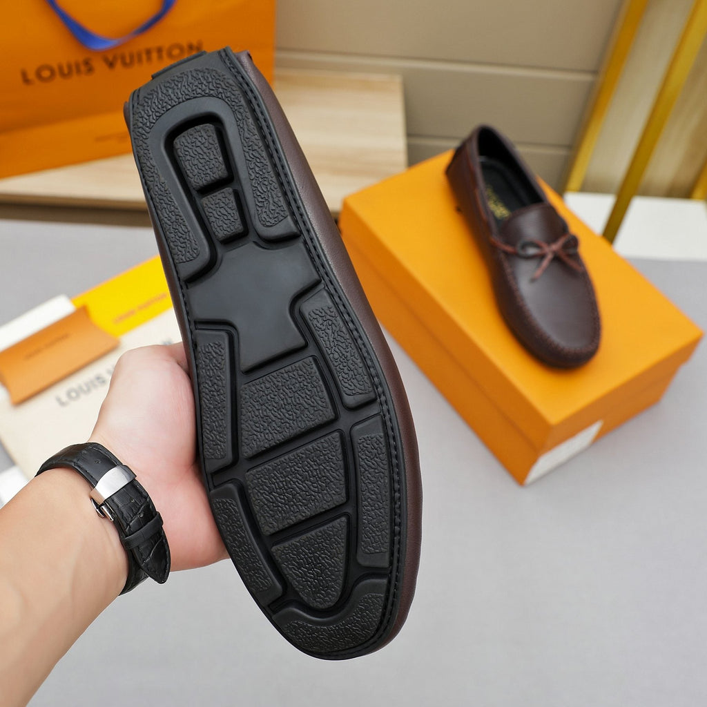 Louis Vuitton Bow Moc-Toe Loafers — back