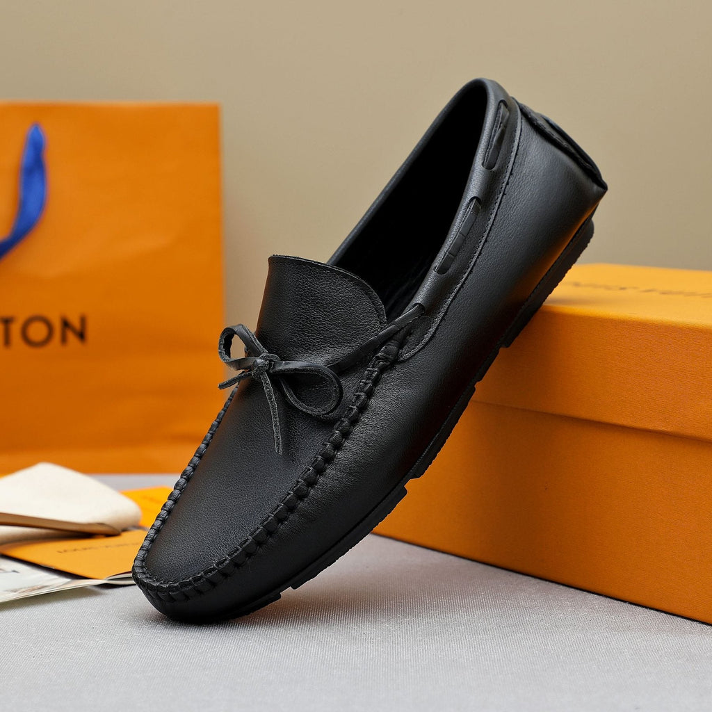 Louis Vuitton Bow Moc-Toe Loafers — side