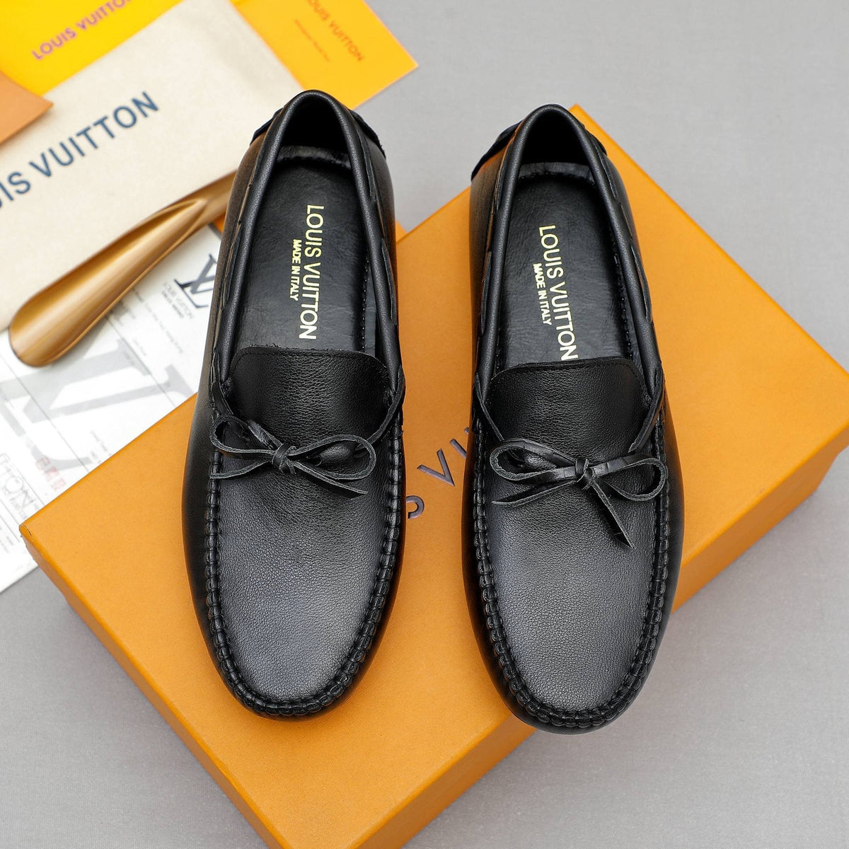 Louis Vuitton Bow Moc-Toe Loafers — hero