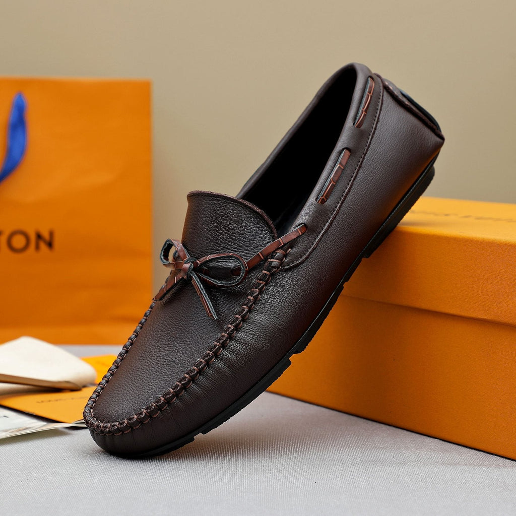 Louis Vuitton Bow Moc-Toe Loafers — detail