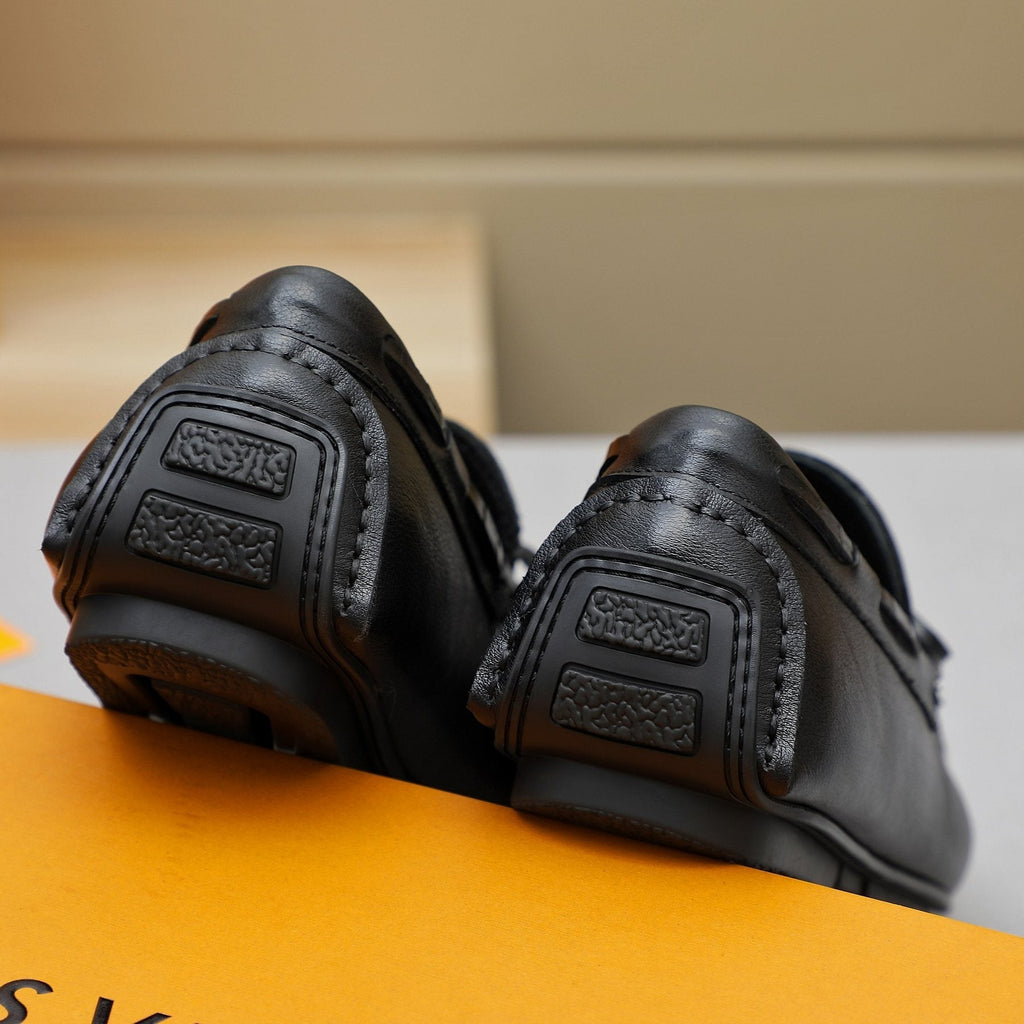 Louis Vuitton Bow Moc-Toe Loafers — back