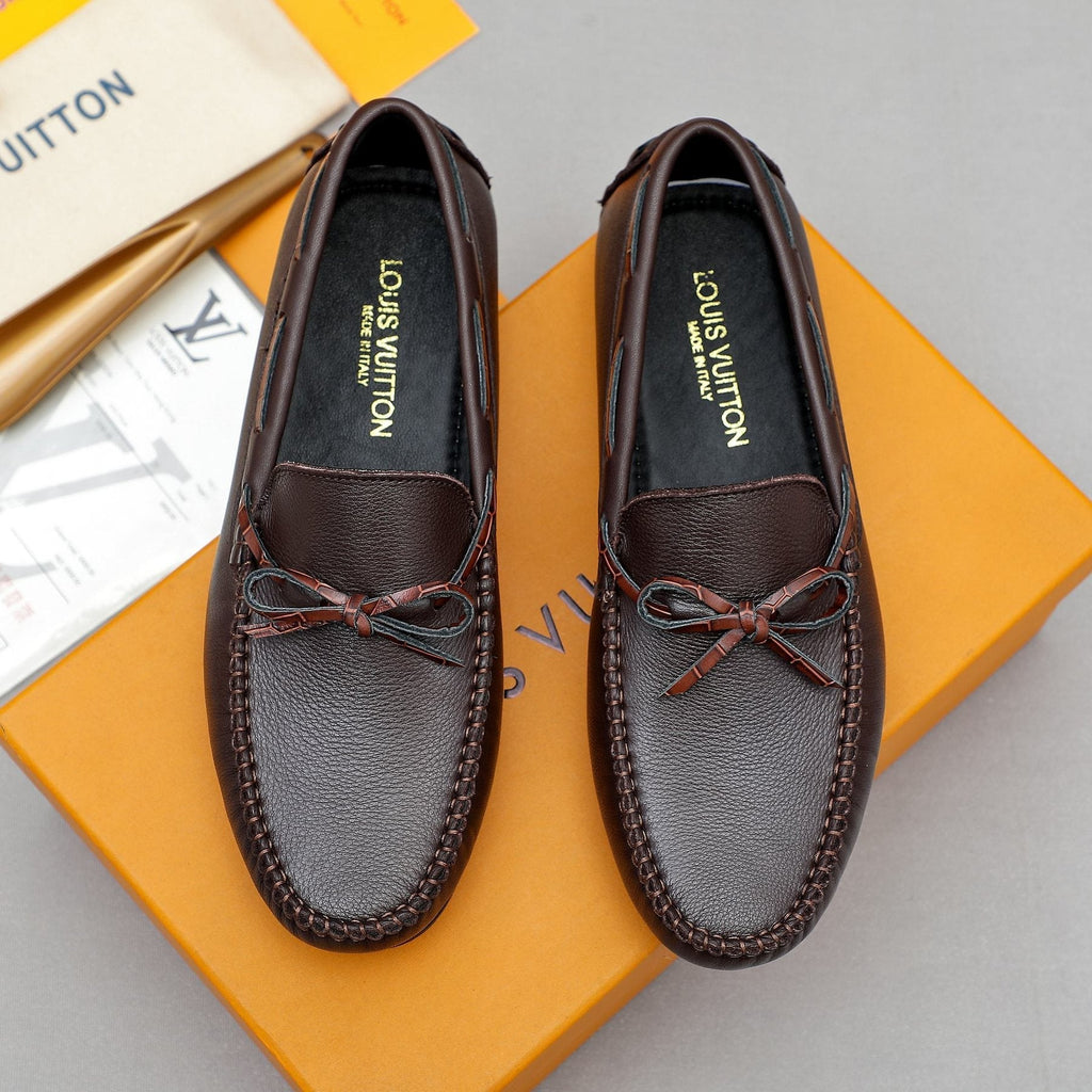 Louis Vuitton Bow Moc-Toe Loafers — side