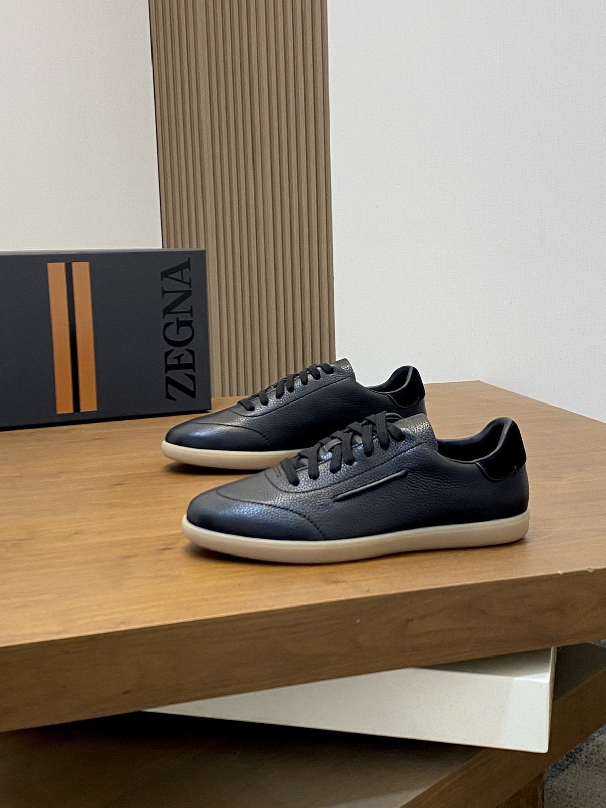 Zegna 232 Suede Low-Top Sneakers — hero