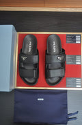 Prada Two-Strap Lug Sole Slide Sandals — front