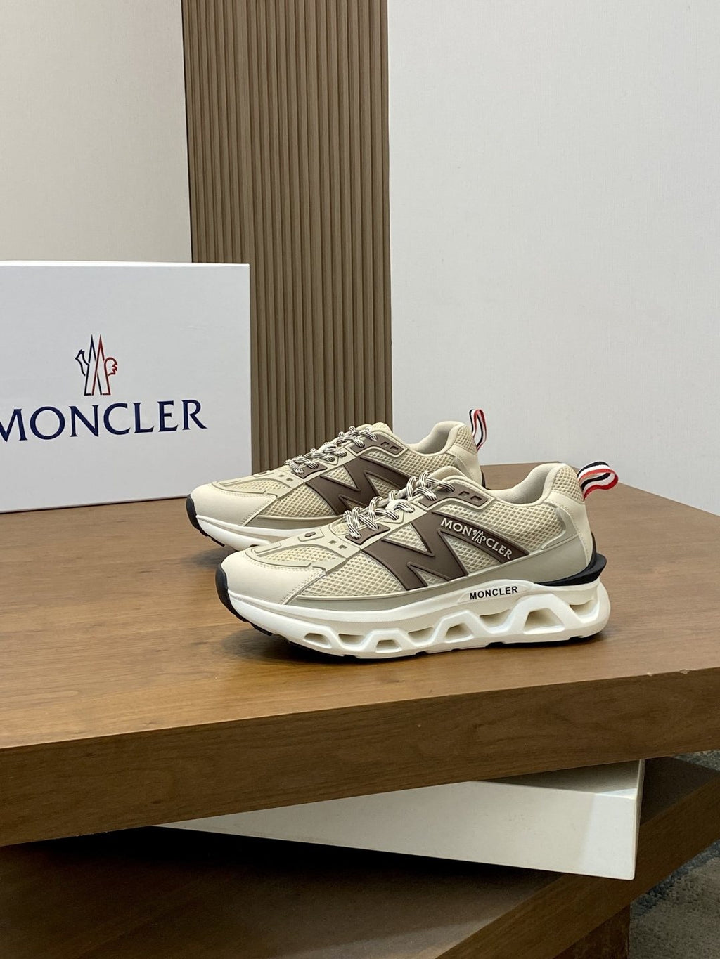 Moncler Mesh Panel Sneakers — side