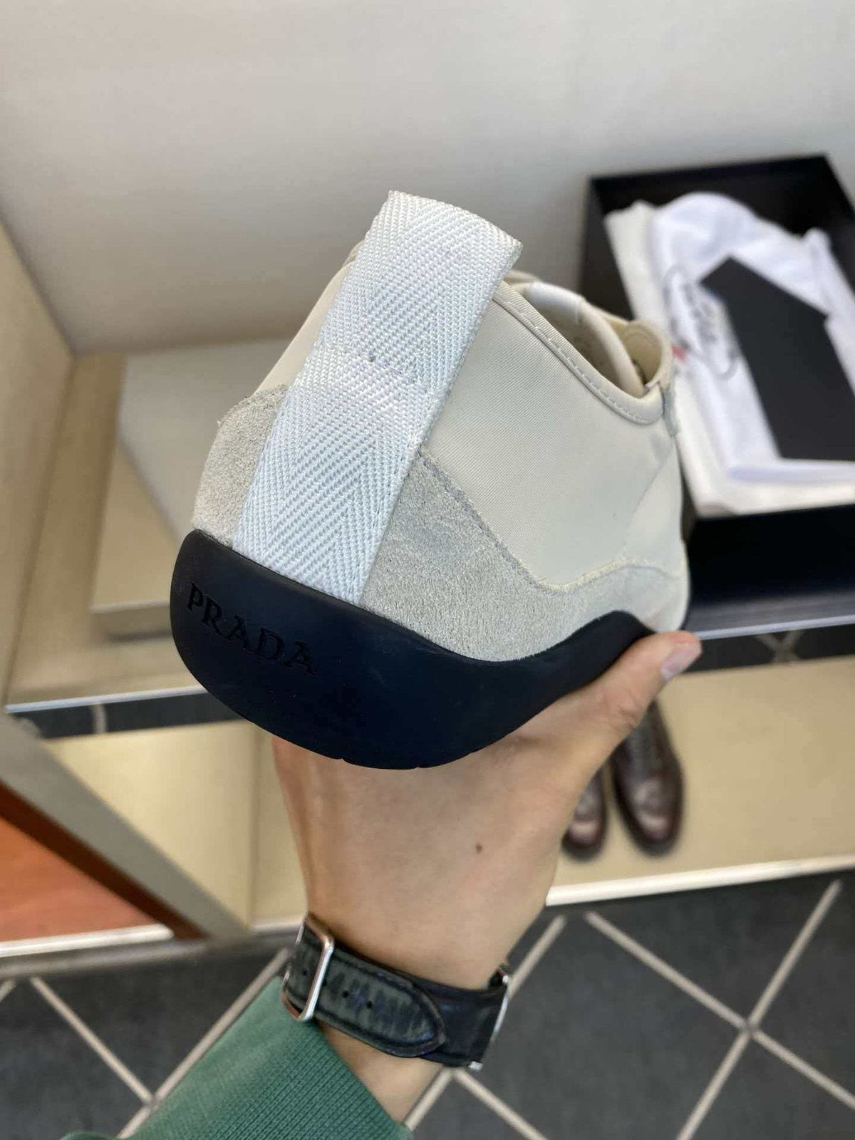 Prada Men’s Low-Top Sneakers — front