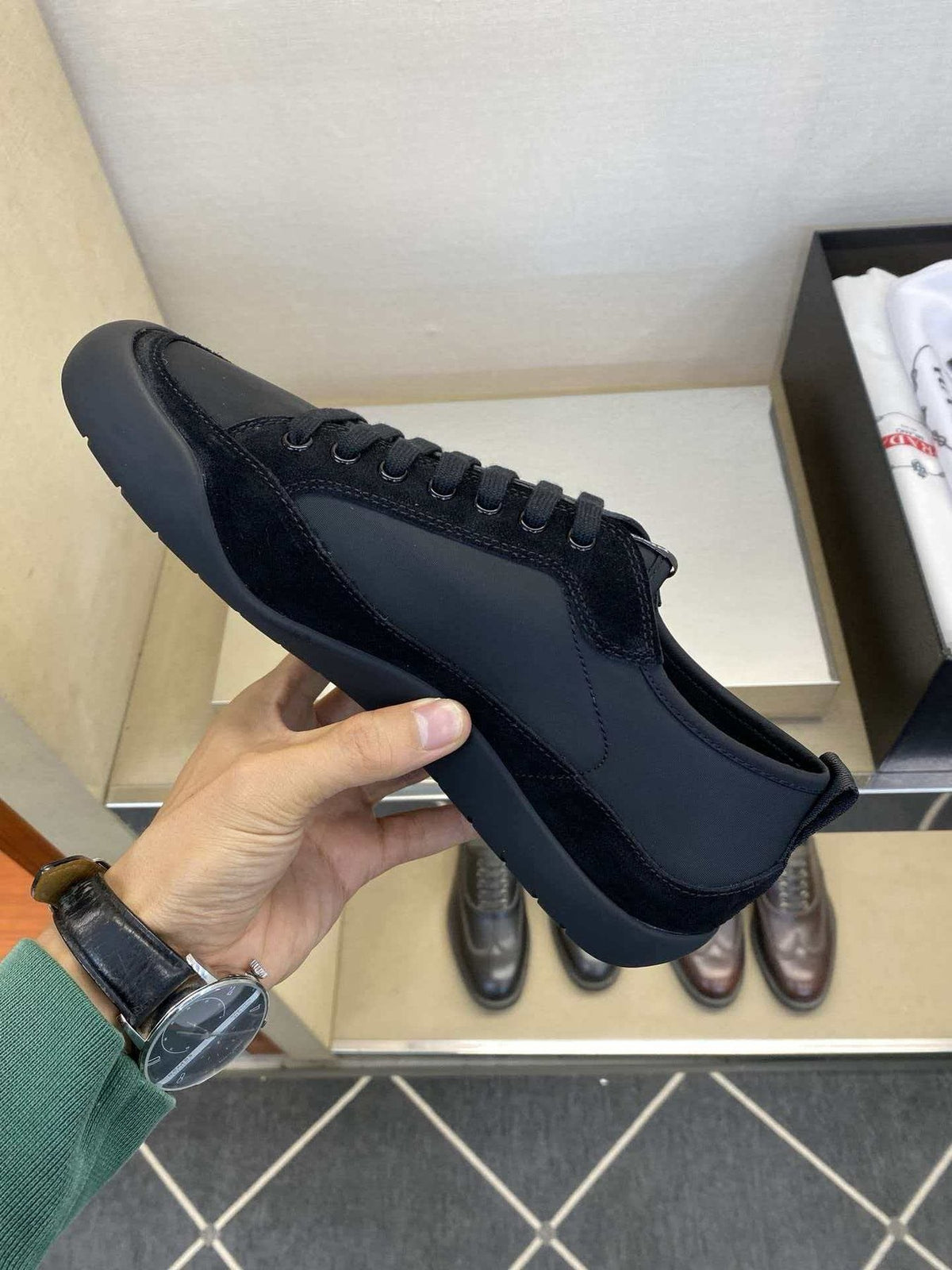 Prada Men’s Low-Top Sneakers — side