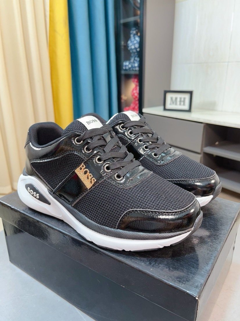 Hugo Boss Color-Block Low-Top Sneakers — front
