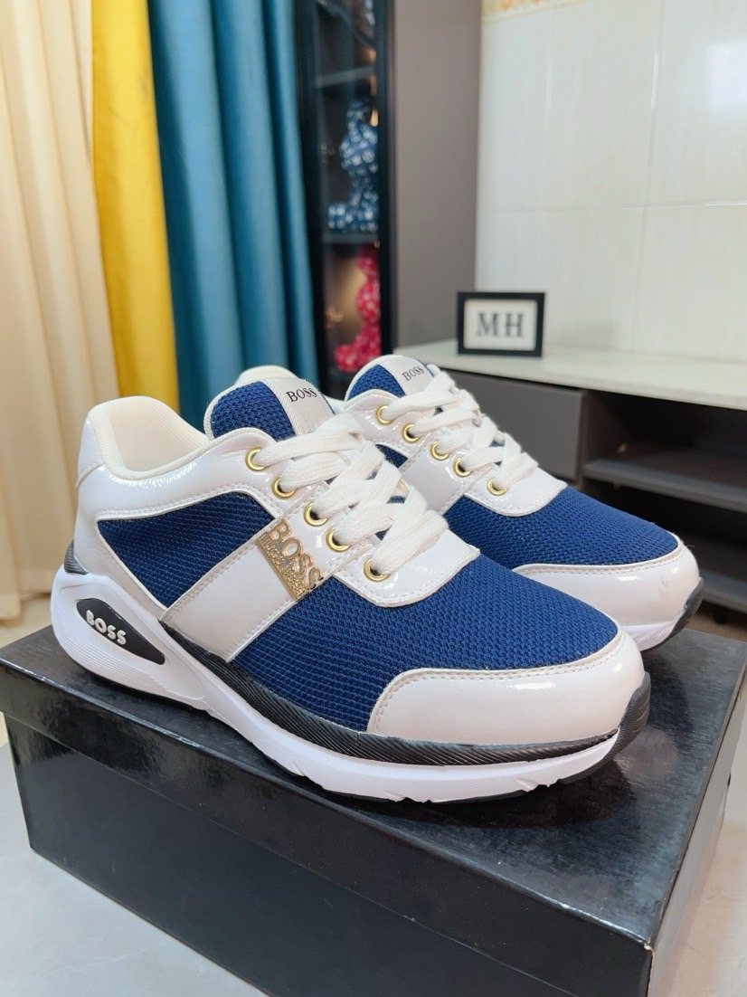 Hugo Boss Color-Block Low-Top Sneakers — front