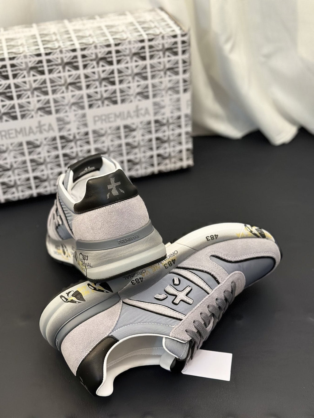 PREMIATA Panel Low-Top Sneakers — side