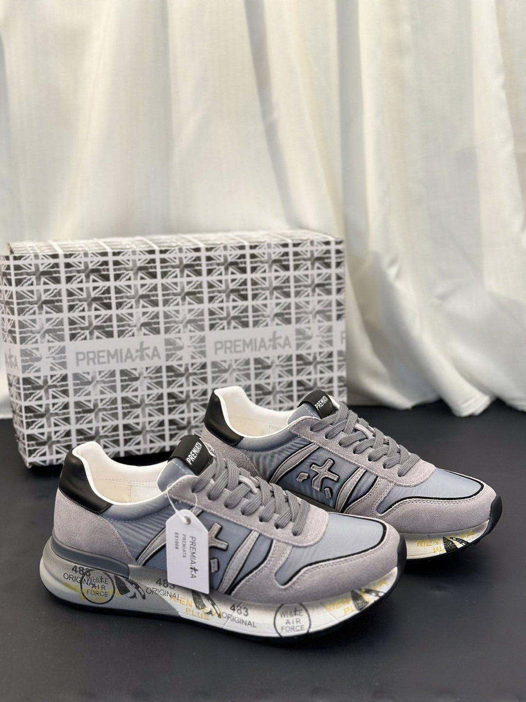 PREMIATA Panel Low-Top Sneakers — side