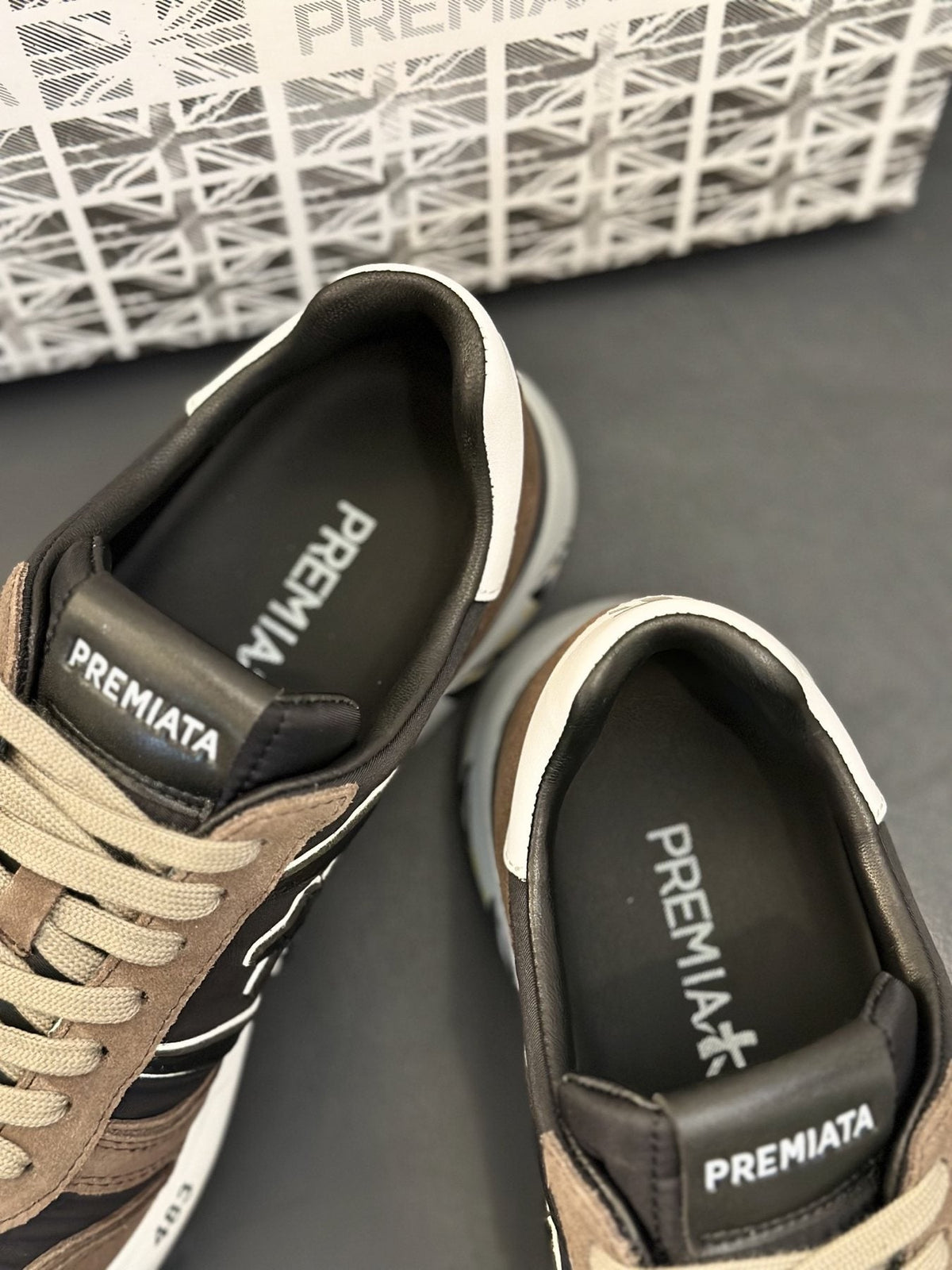 PREMIATA Panel Low-Top Sneakers — front