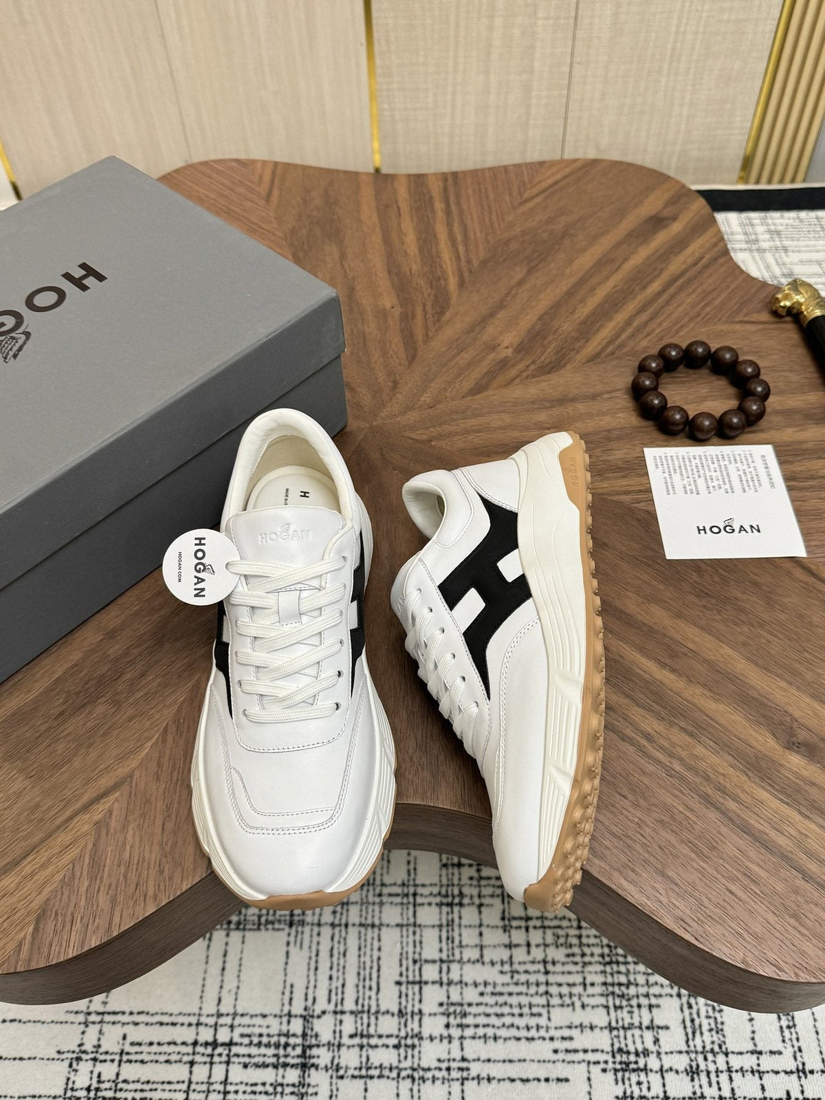 HOGAN H-Stripe Platform Sneakers — side
