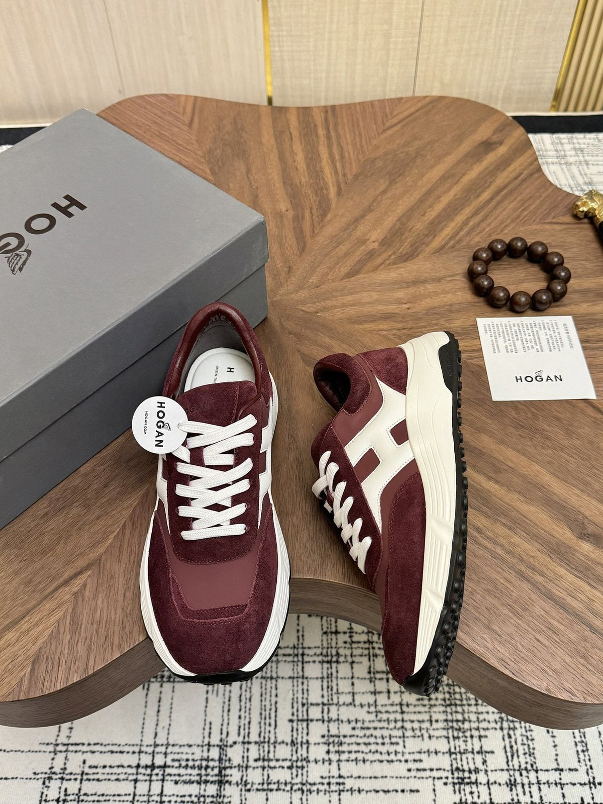 HOGAN H-Stripe Platform Sneakers — side