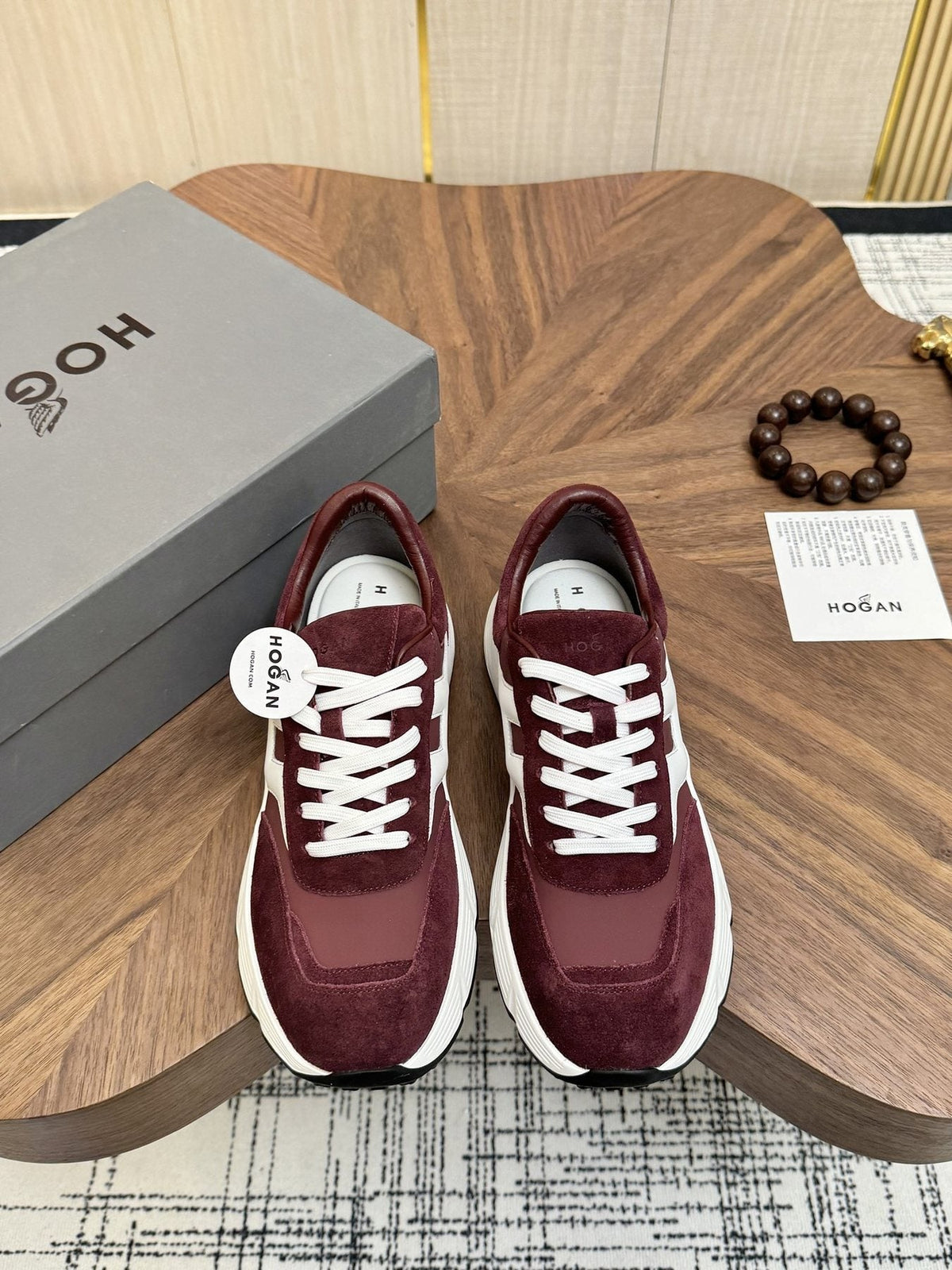 HOGAN H-Stripe Platform Sneakers — front