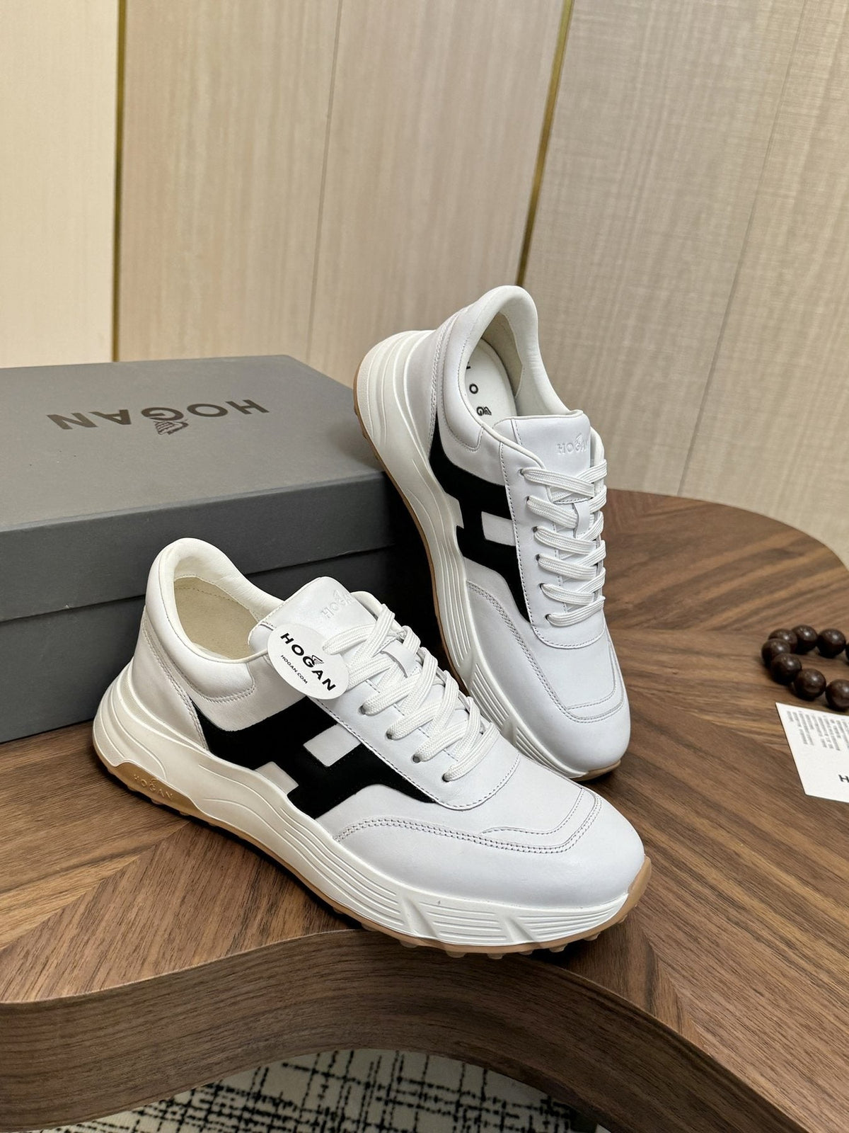 HOGAN H-Stripe Platform Sneakers — front