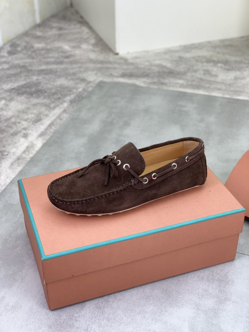 Loro Piana Suede Driving Shoes — side