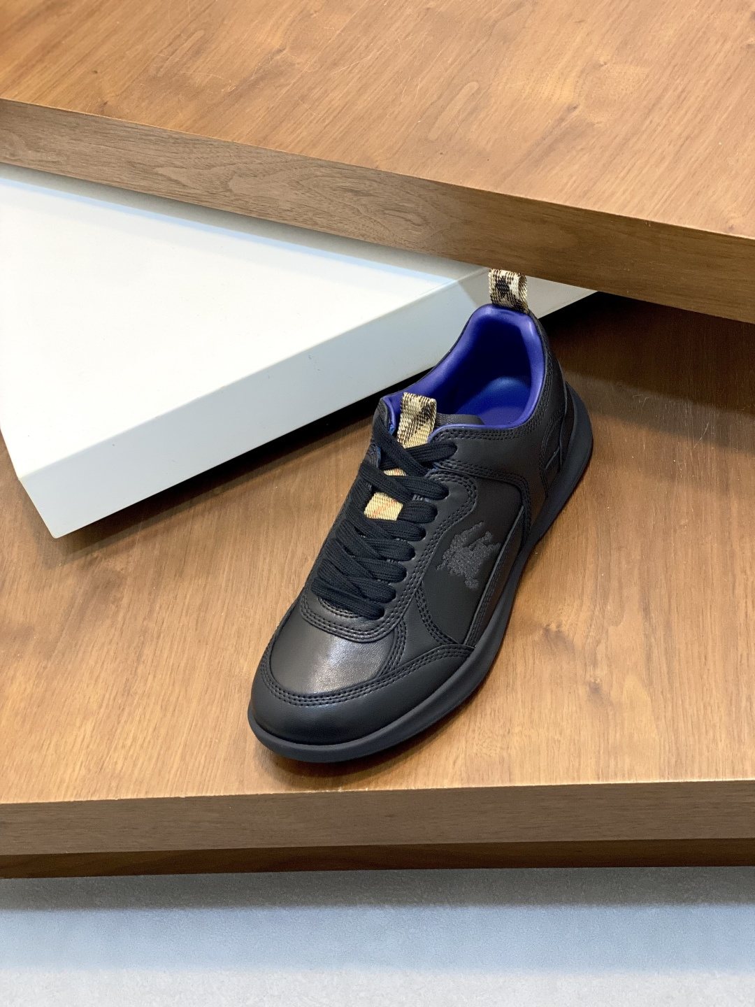 Burberry Check-Accent Low-Top Sneakers — front