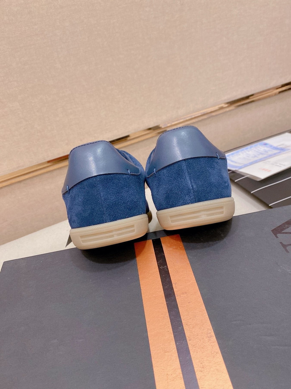 Zegna Suede Low-Top Sneakers — back