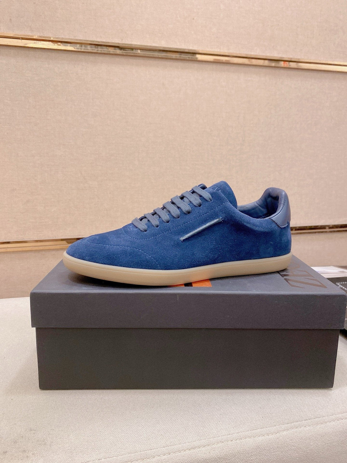 Zegna Suede Low-Top Sneakers — hero
