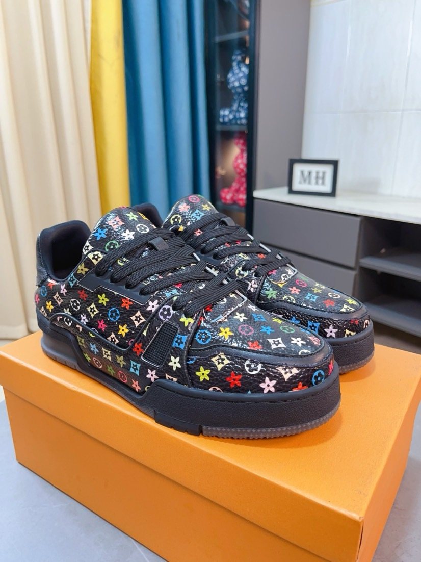 Louis Vuitton Multicolor Motif Low-Top Sneakers — hero