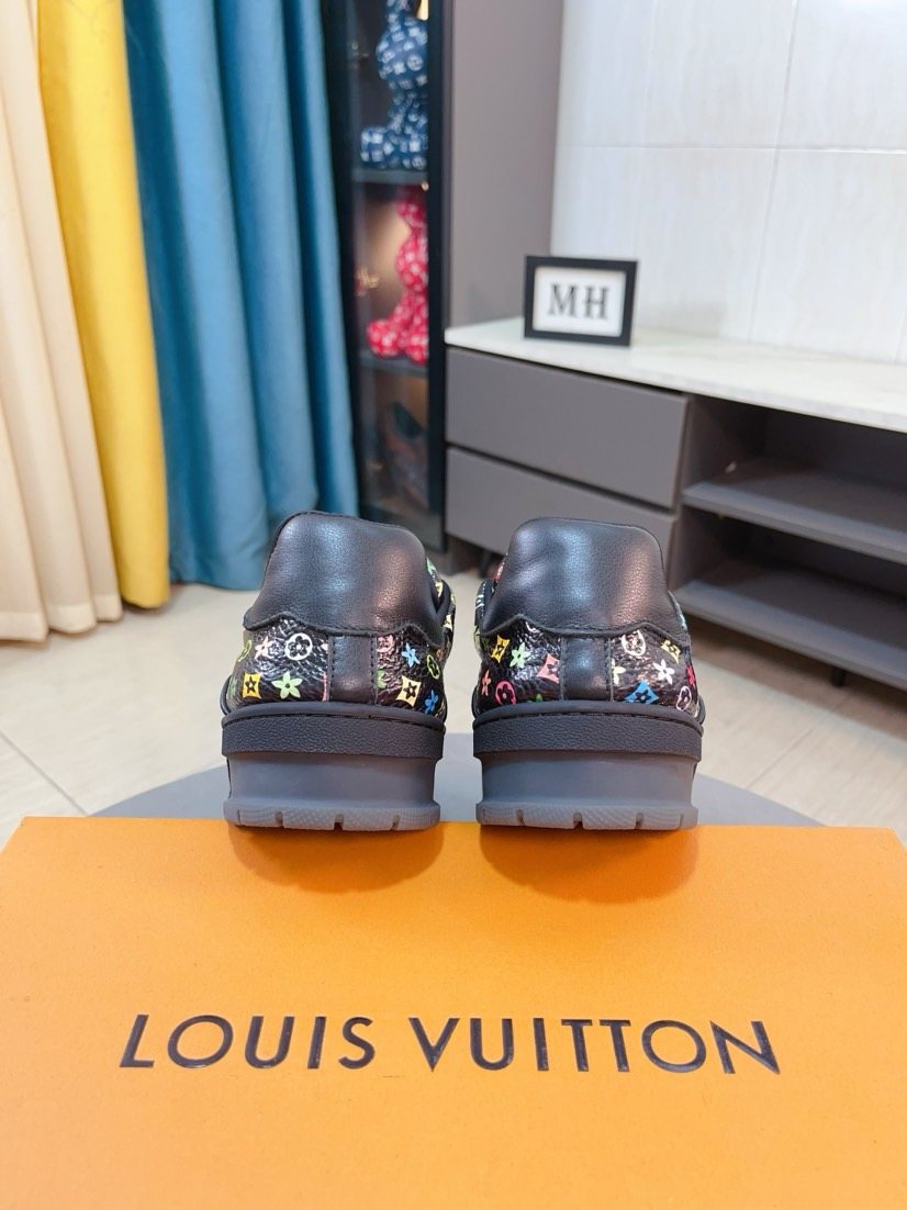 Louis Vuitton Multicolor Motif Low-Top Sneakers — back