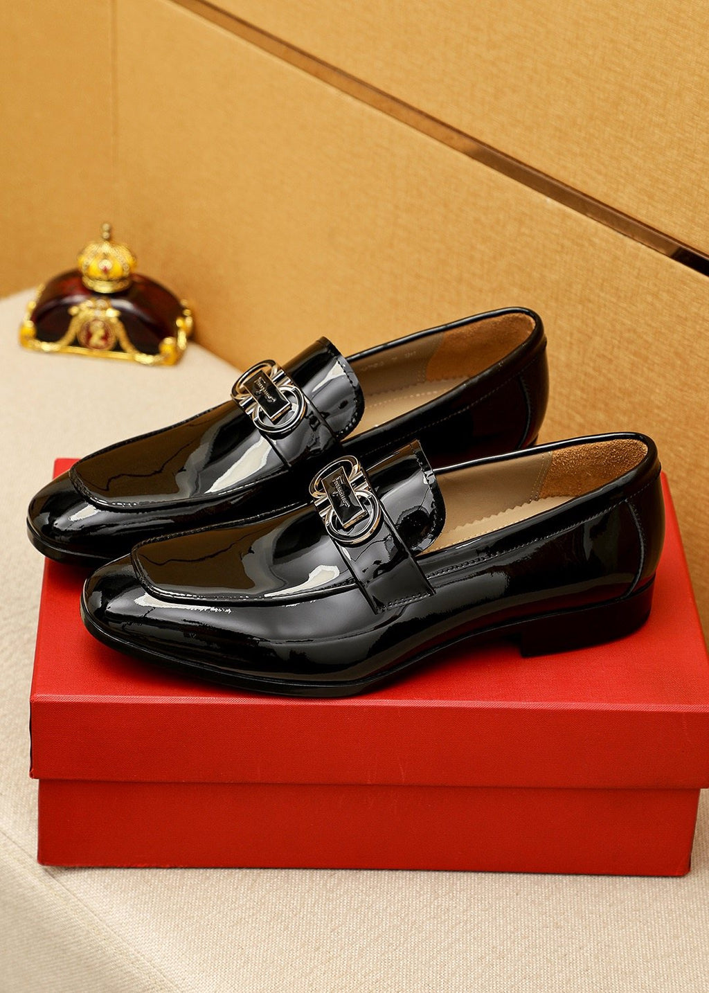 Salvatore Ferragamo Buckle Slip-On Loafers — front