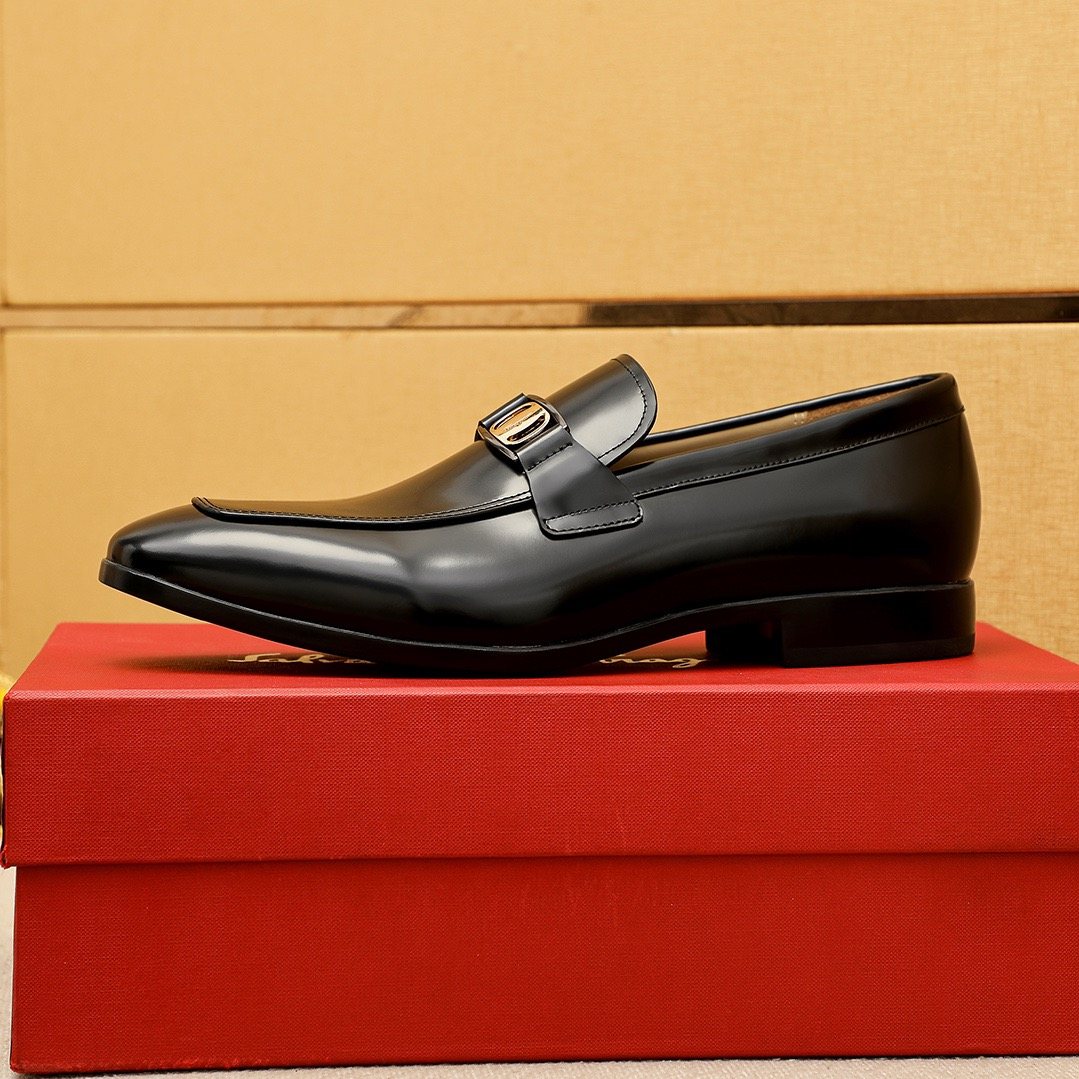 Salvatore Ferragamo Buckle Slip-On Loafers — hero