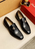 Salvatore Ferragamo Buckle Slip-On Loafers — front