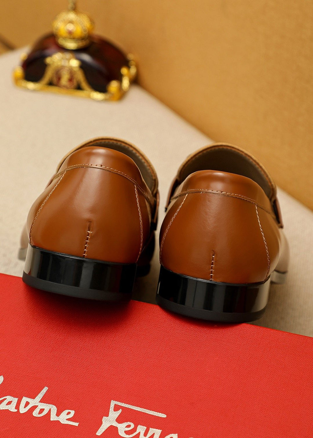Salvatore Ferragamo Buckle Slip-On Loafers — side