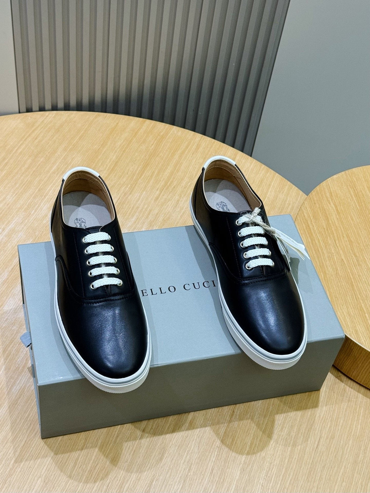 Brunello Cucinelli Leather Low-Top Sneakers — hero