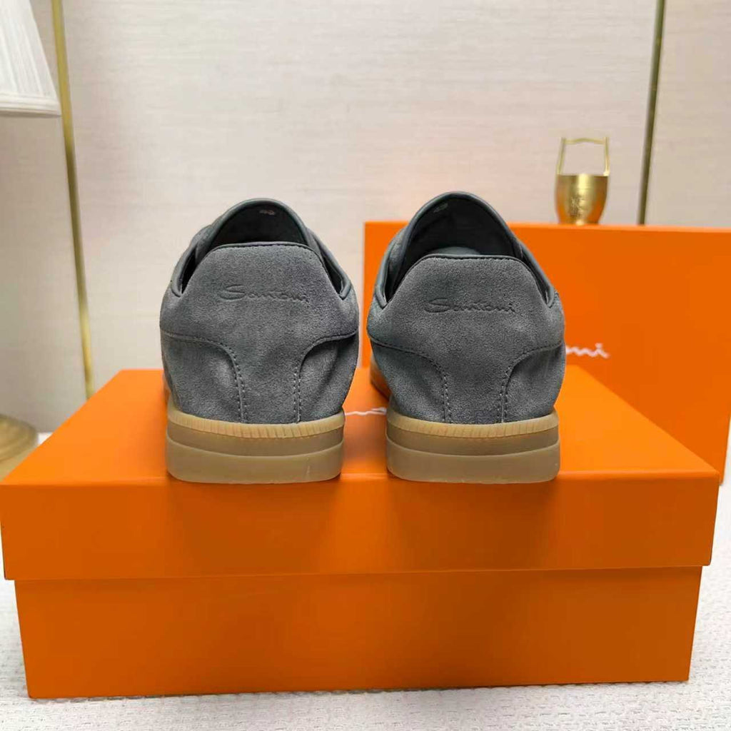 Santoni Black Low-Top Sneakers — back