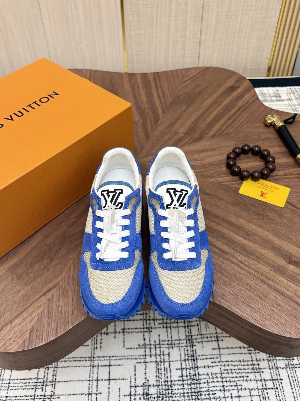 Louis Vuitton Color-Block Low-Top Sneakers — front
