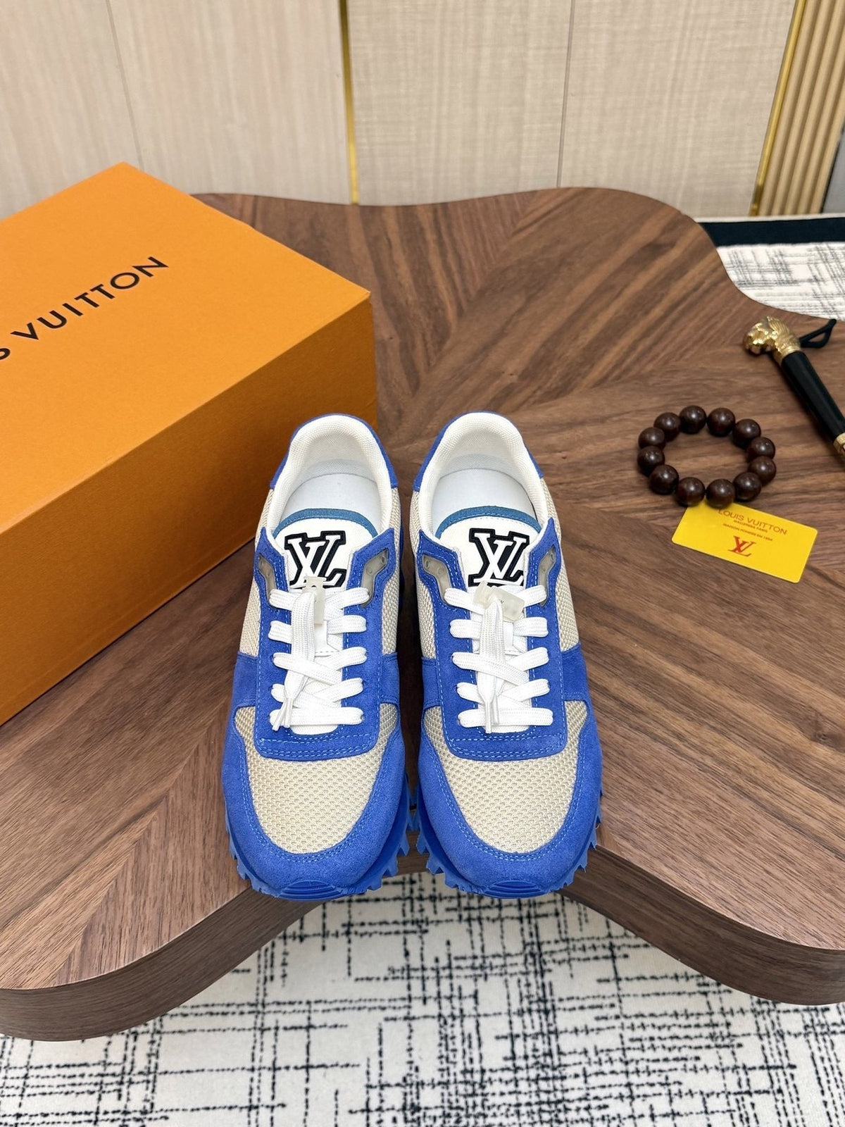 Louis Vuitton Color-Block Low-Top Sneakers — front