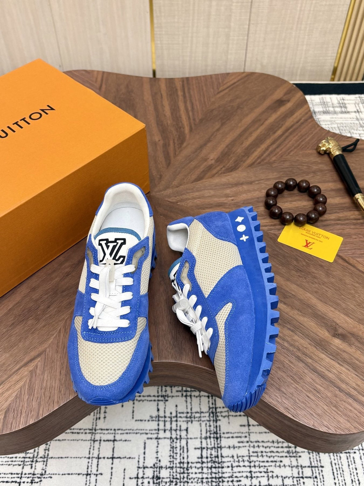 Louis Vuitton Color-Block Low-Top Sneakers — side