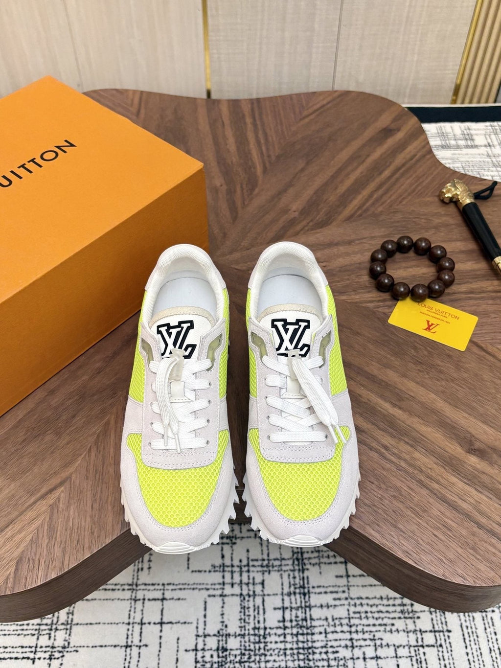 Louis Vuitton Color-Block Low-Top Sneakers — front