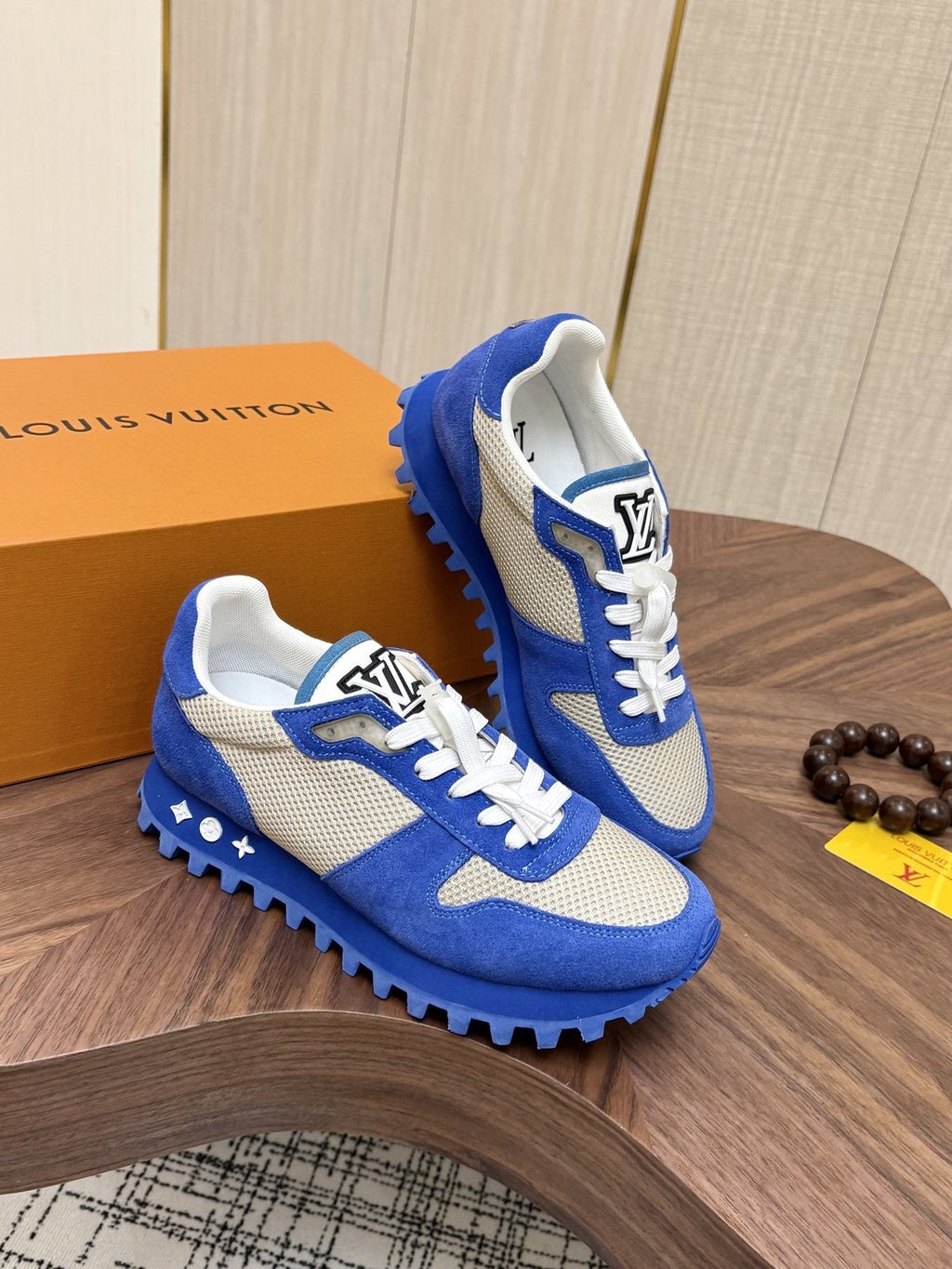 Louis Vuitton Color-Block Low-Top Sneakers — front
