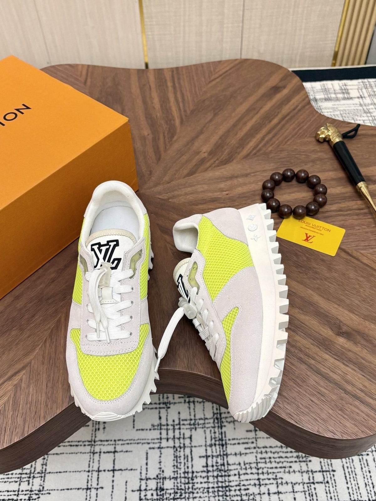 Louis Vuitton Color-Block Low-Top Sneakers — front