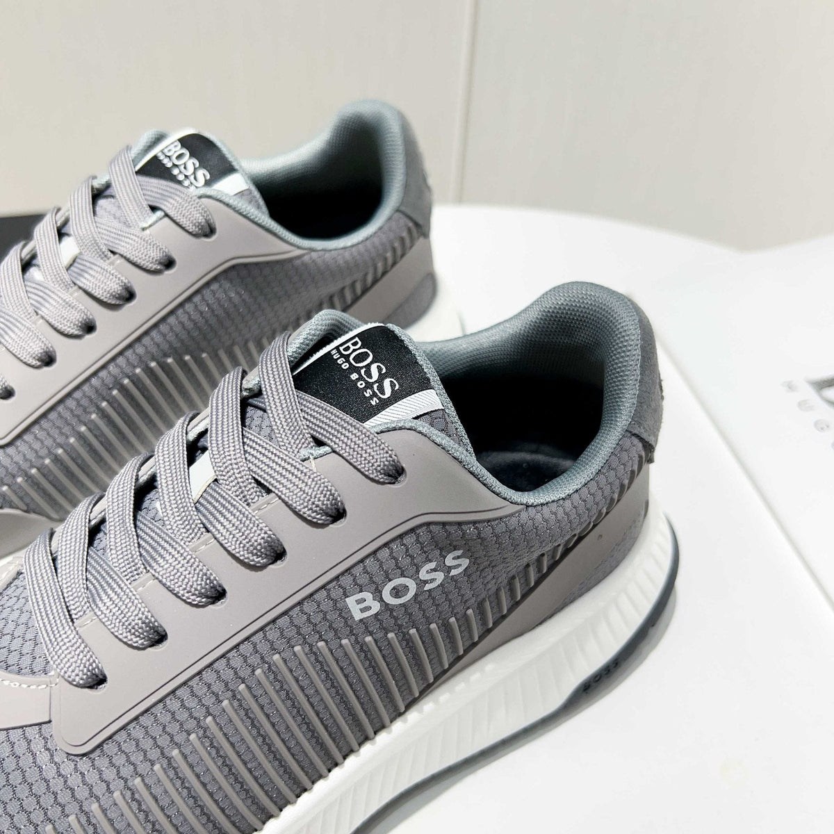 BOSS Knit Low-Top Sneakers — detail
