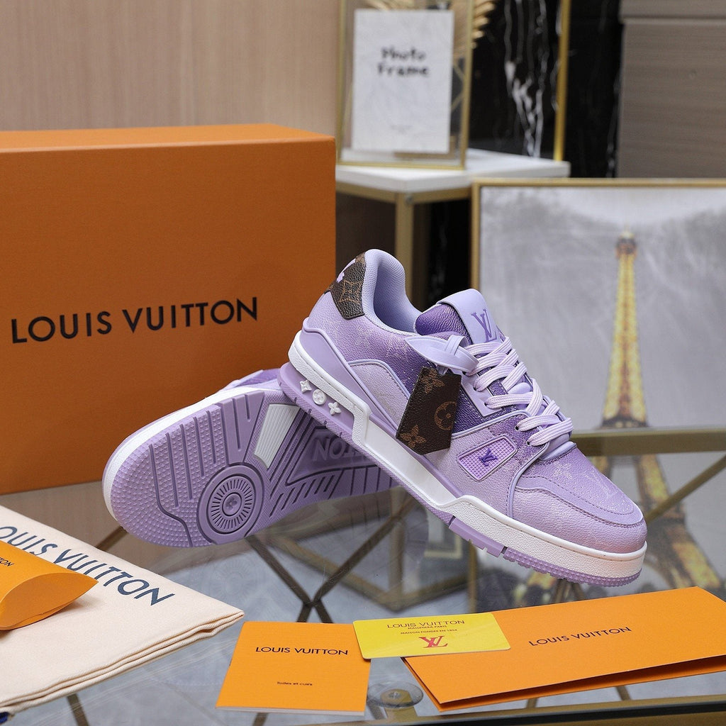 Louis Vuitton Color-Blocked Low-Top Sneakers — side