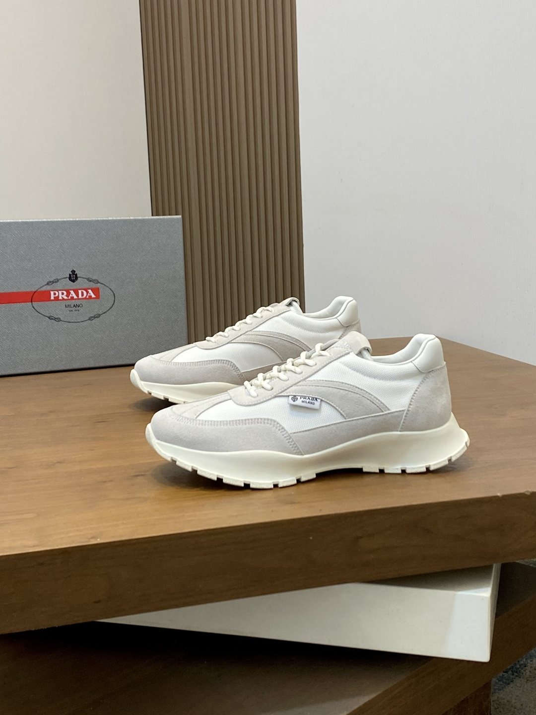 Prada Panel Low-Top Sneakers — hero