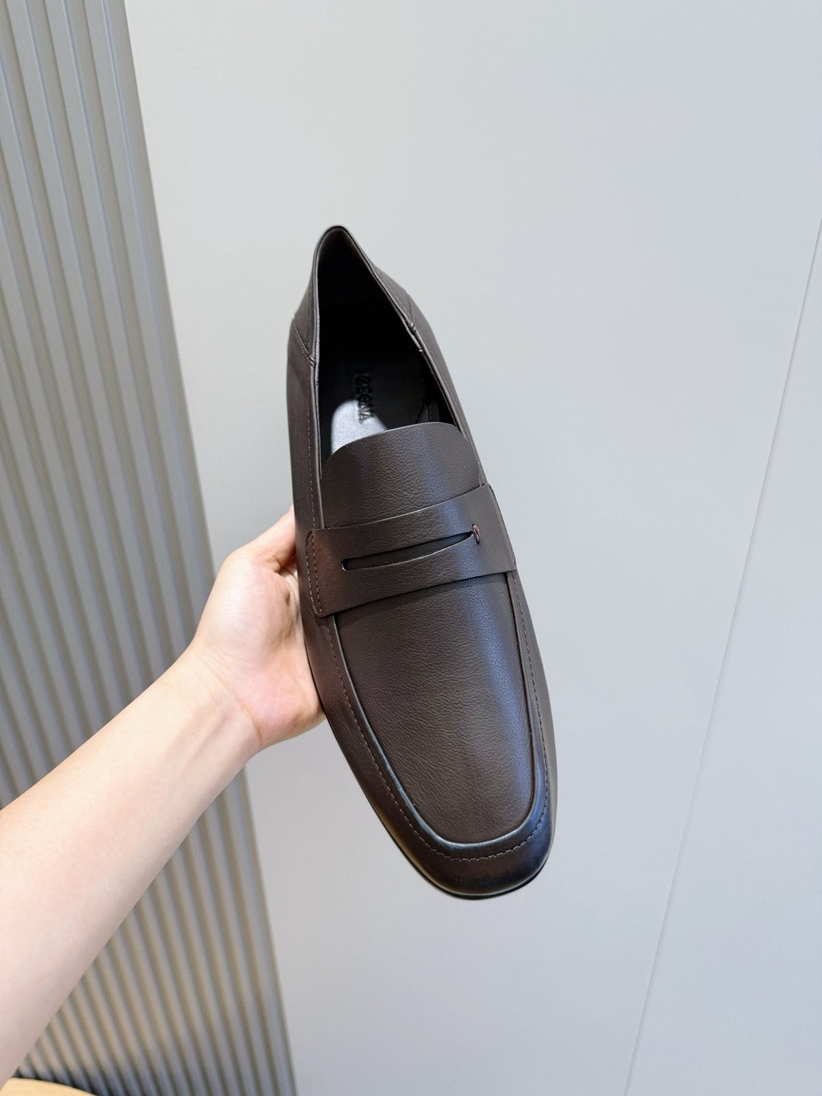 Ermenegildo Zegna Moccasin Penny Loafers — model