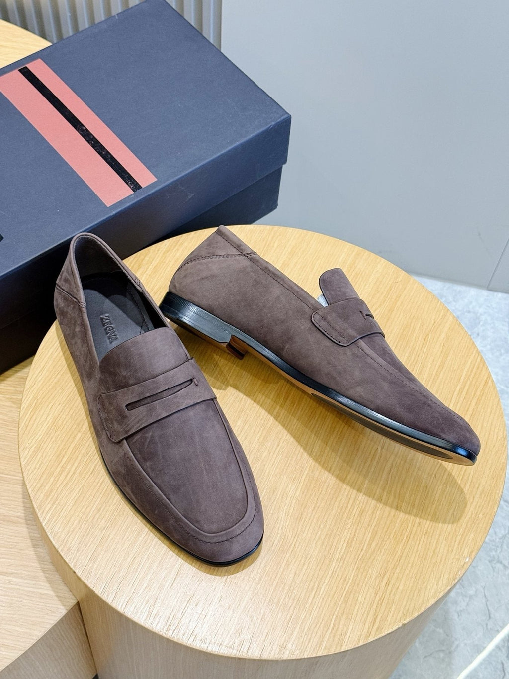 Ermenegildo Zegna Moccasin Penny Loafers — front