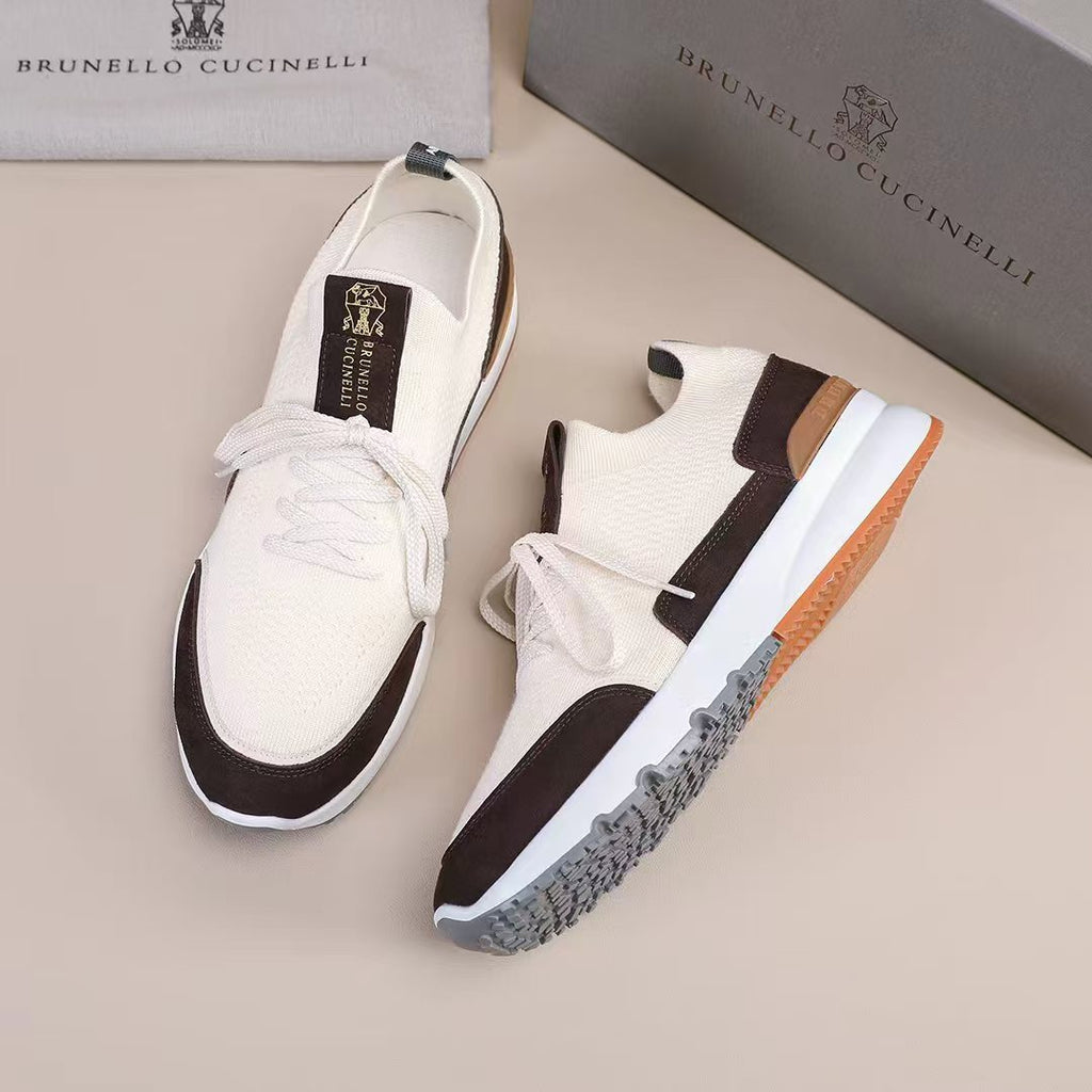 Brunello Cucinelli Contrast Low-Top Sneakers — hero