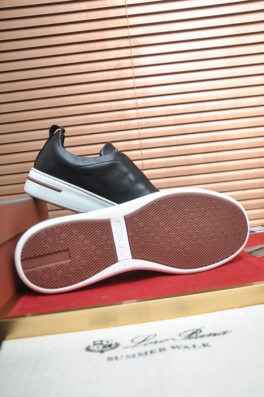 微商相册测试鞋子-Loro Piana Low-Top Slip-On Sneakers — side