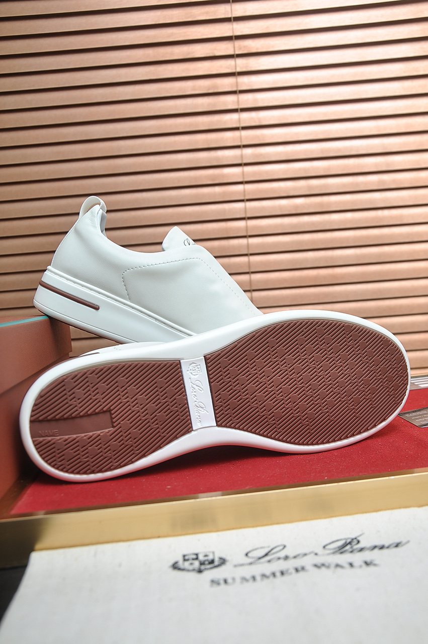 微商相册测试鞋子-Loro Piana Low-Top Slip-On Sneakers — side