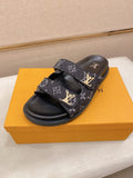Louis Vuitton Double-Strap Slide Sandals — hero