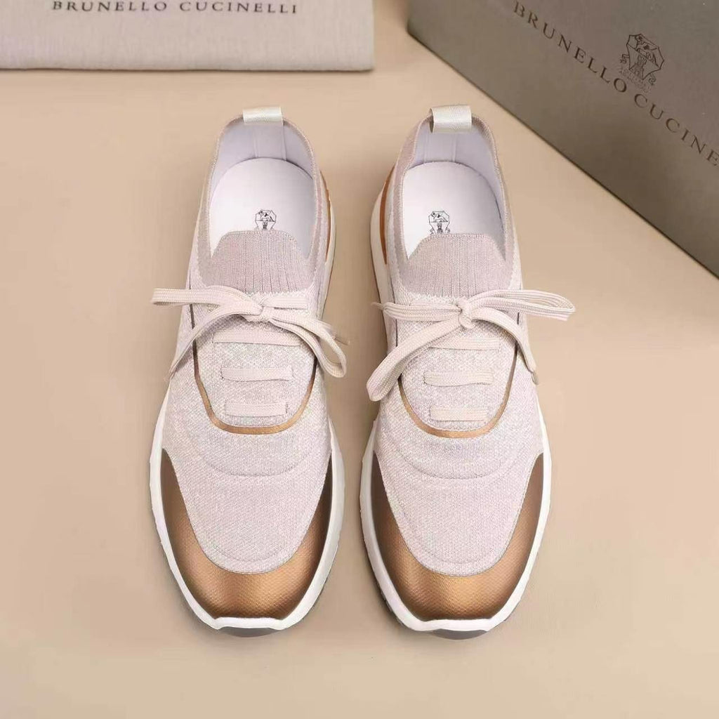 Brunello Cucinelli Panel Low-Top Sneakers — front
