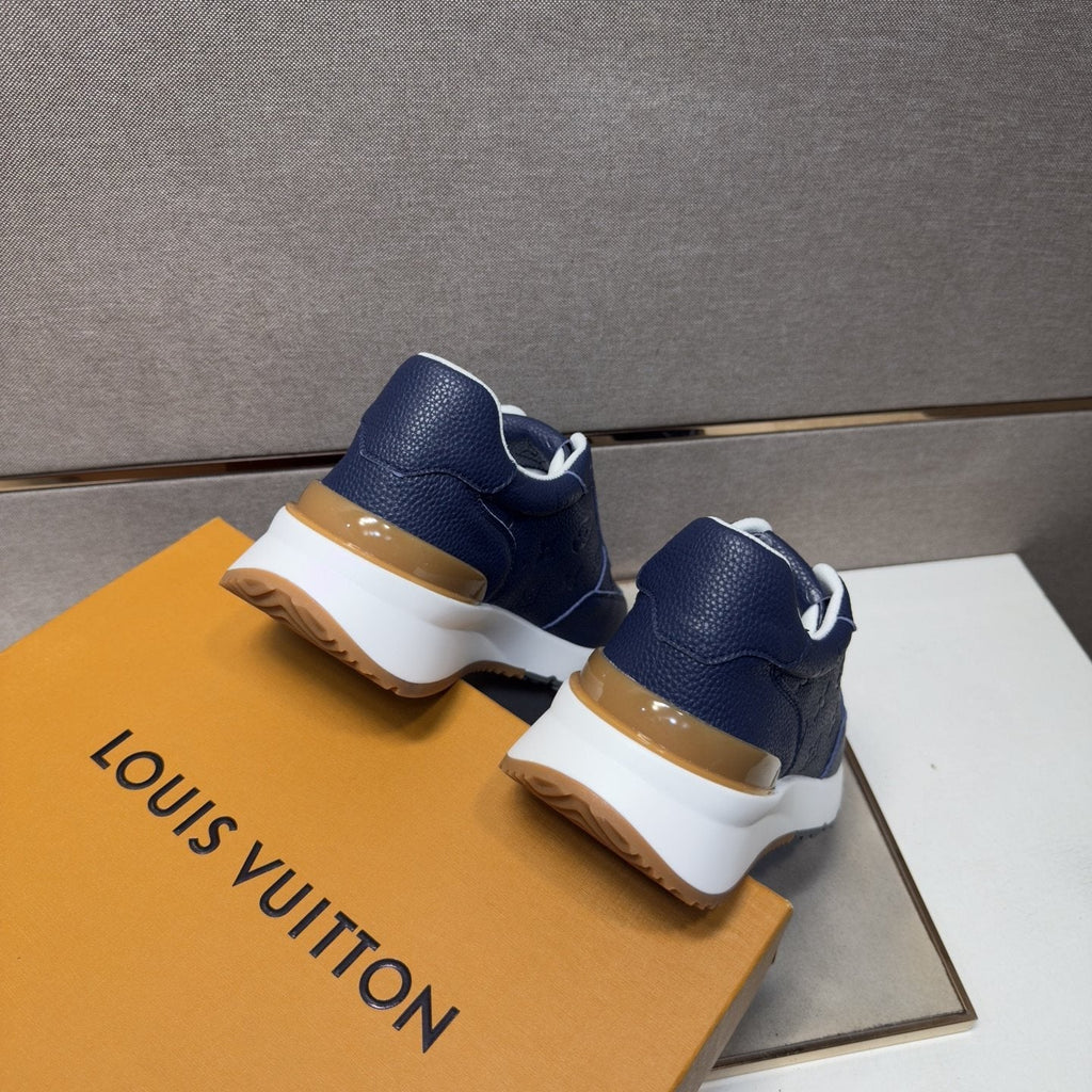 Louis Vuitton Textured Low-Top Sneakers — back